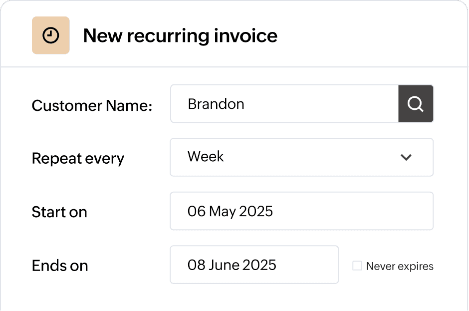 Automate recurring payments